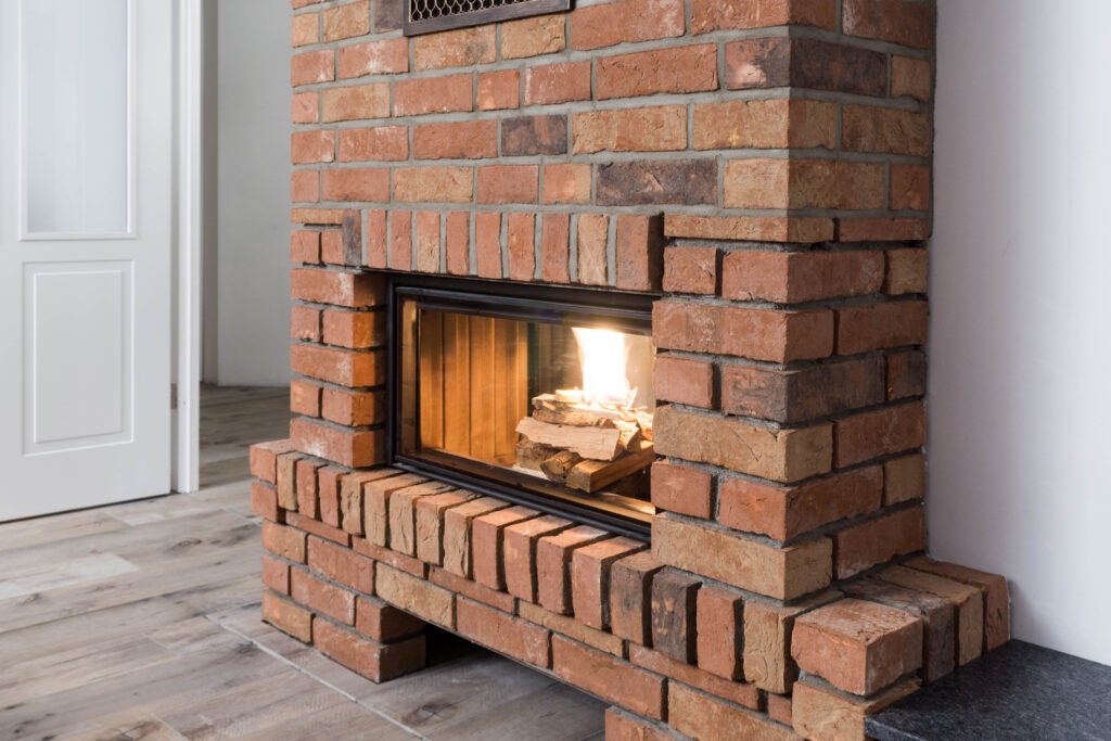 Fireplace,In,A,Modern,Home